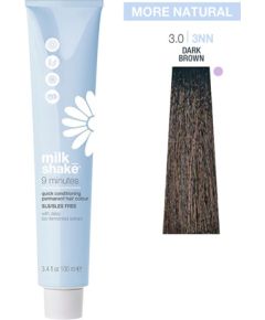 Milk Shake, 9 Minutes, SLS/SLES-Free, Permanent Hair Dye, 3.03NN Dark Brown, 100 ml Matu kopšana