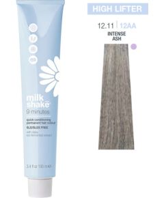 Milk Shake, 9 Minutes, SLS/SLES-Free, Permanent Hair Dye, 12.1112AA Intense Ash, 100 ml Matu kopšana