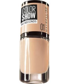 Maybelline, Color Show 60 Seconds, Nail Polish, Nr. 1, Go Bare, 7 ml Nagu lakas