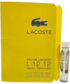 Lacoste, Eau de Lacoste L.12.12 Jaune - Optimistic, Eau De Toilette, For Men, 2 ml *Vial Smaržas - NESAKĀRTOTS