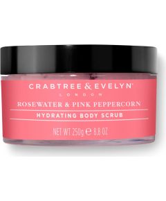 Crabtree & Evelyn, Rosewater & Pink Peppercorn, Hydrating, Body Scrub, 220 g *Tester Ķermeņa kosmētika