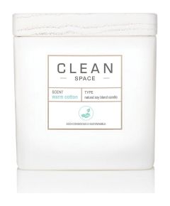 Clean, Space Warm Cotton, Scented Candle, 227 g Telpu aromāti