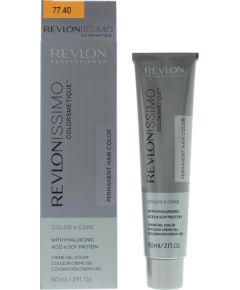 Revlon, Revlonissimo Colorsmetique, Permanent Hair Dye, 77.40 Intense Light Copper Hair Colour, 60 ml Matu kopšana