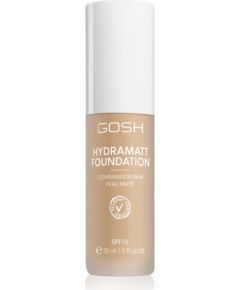 Gosh, Hydramatt, Matte, Liquid Foundation, 006N, Medium Light, SPF 15, 30 ml Dekoratīvā kosmētika
