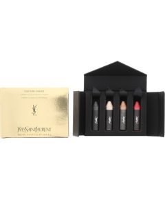 Gift Set, Yves Saint Laurent, Couture Chalks, Cream Lipstick & Lip Gloss, 4.4g each, Le Rouge, Le Noir, Le Nude, Le Cuivre, 4 pcs, 17.6 g Lūpu krāsas, spīdumi, balzāmi