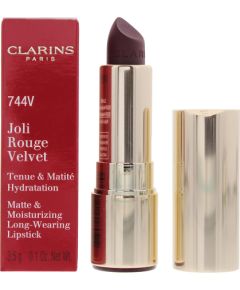 Clarins, Joli Rouge, Matte, Cream Lipstick, 744V, Plum, 3.5 g Lūpu krāsas, spīdumi, balzāmi
