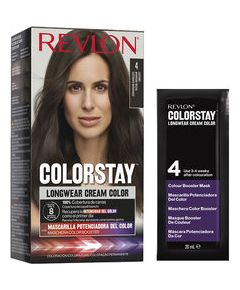 Revlon, Colorstay, Permanent Hair Dye, 4 Dark Brown, 165 ml Matu kopšana