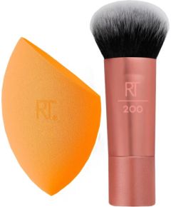 Travel Set Real Techniques: Mini, Blush Brush, RT200 + Miracle, Makeup Sponge, Orange Kосметические средства