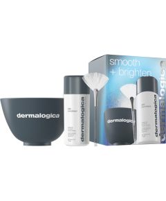 Smooth + Brighten Set Dermalogica: Daily Microfoliant, Exfoliating, Exfoliating Powder, 74 g + Masque Fan, Multi Face Brush + Dermalogica, Plastic Colour Mixing Bowl, Grey Парфюмерные наборы