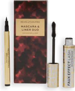 Set Revolution Pro: Faux Effect Lash, Waterproof, Volumising, Mascara, Black, 8 ml + Supreme Flick, Precise, Gel Eyeliner, Black, 1 ml Kосметические средства