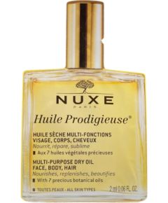 Set, Nuxe, Huile Prodigieuse Multi-Purpose, Nourishing, Body Oil, For Body, Face & Hair, 12 pcs, 2 ml *Sample Ķermeņa kosmētika