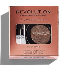 Set Makeup Revolution: Flawless Foils, Vegan, Eyeshadow Primer, 2 ml + Flawless Foils, Vegan, Eyeshadow Palette, Overcome, 2 g Kосметические средства