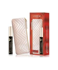 Set L'Oreal Paris: Textile Makeup Bag, Cream + Voluminous X5, Volumizing, Mascara, Extra Black, 7.5 ml Kосметические средства