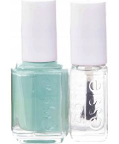 Set Essie: Nail Enamel, Vegan, Glossy Shine Finish, Nail Polish, 99, Mint Candy Apple, 13.5 ml + Nail Care - Good To Go, Top Coat, Nail Strengthening Lacquer, 5 ml Dekoratīvā kosmētika