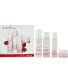 Set Clarins: White Plus, Hydrating, Day, Emulsion, For Face, 75 ml + White Plus, Brightening, Cleansing Foam, 150 ml + White Plus, Brightening, Lotion, For Face, 200 ml + White Plus, Brightening, Gel Mask, For Face, 50 ml Парфюмерные наборы