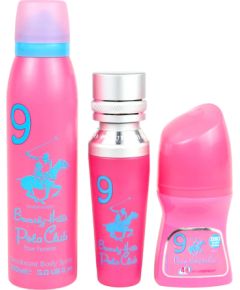Set Beverly Hills Polo Club: No. 9, Eau De Parfum, For Women, 50 ml + No. 9, Anti-Perspirant, Deodorant Roll-On, For Women, 50 ml + 1982 - Sport 9, Freshness, Body Spray, 150 ml Парфюмерные наборы