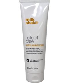 Milk Shake, Natural Care Active Yogurt, Hair Treatment Cream Mask, For Colour Protection, 250 ml Matu kopšana