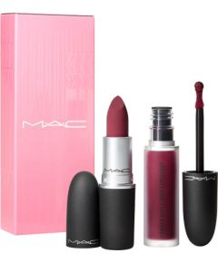 Like Mother Set MAC: , Matte, Cream Lipstick, 1987300, Burning Love, 3 g + , Liquid Lipstick, 983, Burning Love, 5 ml Dekoratīvā kosmētika
