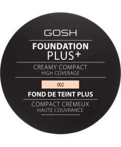 Gosh, Plus, Compact Foundation, 002, Ivory, 9 g Kосметические средства