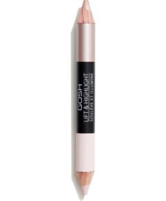 Gosh, Lift & Highlight, Double, Gel Pencil Eyeliner, 002, Rose Nude, 11 g Dekoratīvā kosmētika