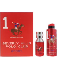 Gift Set Beverly Hills Polo Club: 1982 - Sport 1, Eau De Toilette, For Men, 50 ml + 1982 - Sport 1, Anti-Perspirant, Deodorant Spray, For Men, 175 ml Dāvanu komplekti