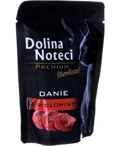 Dolina Noteci Premium Sterilised Beef dish - wet food for sterilised cats - 85g Kaķu konservi