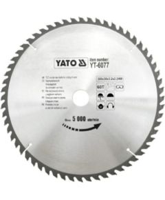 Griešanas disks kokam Yato YT-6077; 300x30 mm; Z60 Zāģripas
