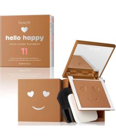 Benefit, Hello Happy Velvet, Matte Finish, Compact Foundation, 11, Dark Neutral, 7 g Dekoratīvā kosmētika