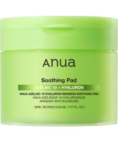 Anua, Azelaic Acid 10, Azelaic Acid 10 + Hyaluron, Soothing Anti-Redness, Peel-Off Pads, 90 pcs Ķermeņa kosmētika