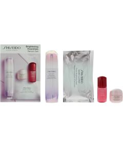 Set Shiseido: Brightening Essentials, Pigment-Correcting, Serum, For Face, 50 ml + Brightening Essentials, Hydrating, Serum, For Face, 10 ml *Miniature + Brightening Essentials, Hydrating, Gel Cream, For Face & Neck, 15 ml + Brightening Essentials, Hydrat Парфюмерные наборы