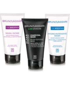 Multimasking Set Bruno Vassari: The Specifics, Moisturizing, Cream Mask, For Face, 50 ml + The Specifics, Vitamin A, Anti-Stress, Day & Night, Cream Mask, For Face, 50 ml + Парфюмерные наборы
