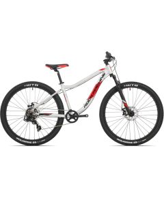 Pusaudžu velosipēds Rock Machine Storm 27 MD Gloss Silver/Black/Red (Rata izmērs: 27.5 Rāmja izmērs: XS) Pilsētas velosipēdi