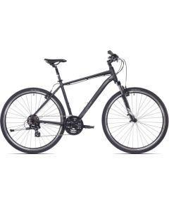 Kalnu velosipēds Rock Machine Rokk 30 Matte Black (Rata izmērs: 28,  Rāmja izmērs: L) Kalnu velosipēdi (MTB)