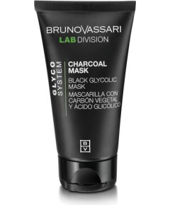 Bruno Vassari, Glyco System, Charcoal, Exfoliating, Cream Mask, For Face, 65 g Sejas kopšana
