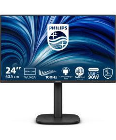 Monitors Philips 24B2U3301D - LED 61.13 cm (24") - 1920 x 1200 WUXGA @ 100 Hz - IPS - 300 cd/m2 - 1500:1 - 4 ms - HDMI, DisplayPort, USB-C Новинки Компьютерная техника
