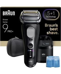 Braun Series 9 PRO+ 9660CC Wet&Dry -Pro SensoAdapt parranajokone SmartCare-asemalla, Musta Elektriskās zobu birstes