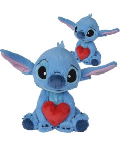 Simba Maskotka Stitch z sercem 25cm Disney Mīkstās rotaļlietas