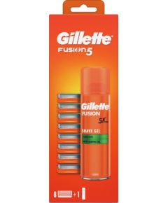 Gillette Wkłady Fusion5 8 szt. + Fusion żel 200ml Elektriskās zobu birstes