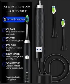 ExtraLink EXTRALINK SZCZOTECZKA SONICZNA CZARNA 5 TRYBÓW Elektriskās zobu birstes