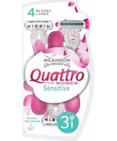 WILKINSON_My Intuition Quattro Smooth Sensitive jednorazowe maszynki do golenia 3szt Elektriskās zobu birstes