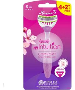 Wilkinson  Wilkinson My Intuition Xtreme 3 Comfort Cherry Blossom 6szt Elektriskās zobu birstes
