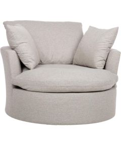 Armchair FLUFFY swivel 110x105xH65/86cm, light grey Dārza krēsli