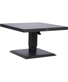 Table TOMSON 85x85xH52-75cm, dark grey Dārza galdi