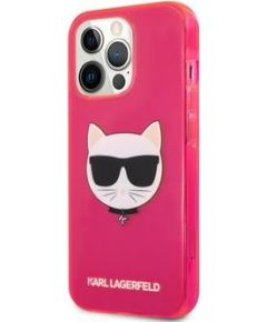 Karl Lagerfeld Apple  iPhone 13 Pro Max Choupette Head Case Pink Neoriģinālie Maciņi