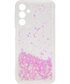 iLike Samsung  Galaxy A15 Silicone Case Water Glitter Light Pink Neoriģinālie Maciņi