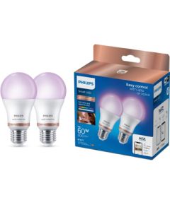 Philips Wiz 8.5W(60W) A60 E27 RGB 2pcs Elektriskās zobu birstes