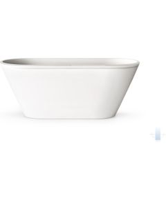 PAA Vanna Deco Rim Brīvi Stāvoša Akmens Masas Vanna Matēta Balta Из каменной массы