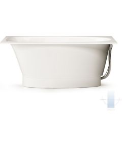 PAA Uno Brīvi Stāvoša Akmens Masas Vanna Balta Из каменной массы