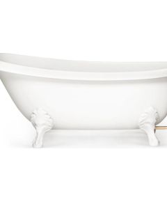 PAA Victoria Brīvi Stāvoša Akmens Masas Vanna Balta Из каменной массы