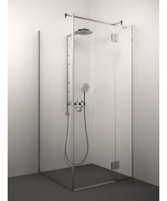 dušas stūris Veronica,1000x1000 mm, h=2000, hroms/caurspīdīgs stikls Dušas stūri